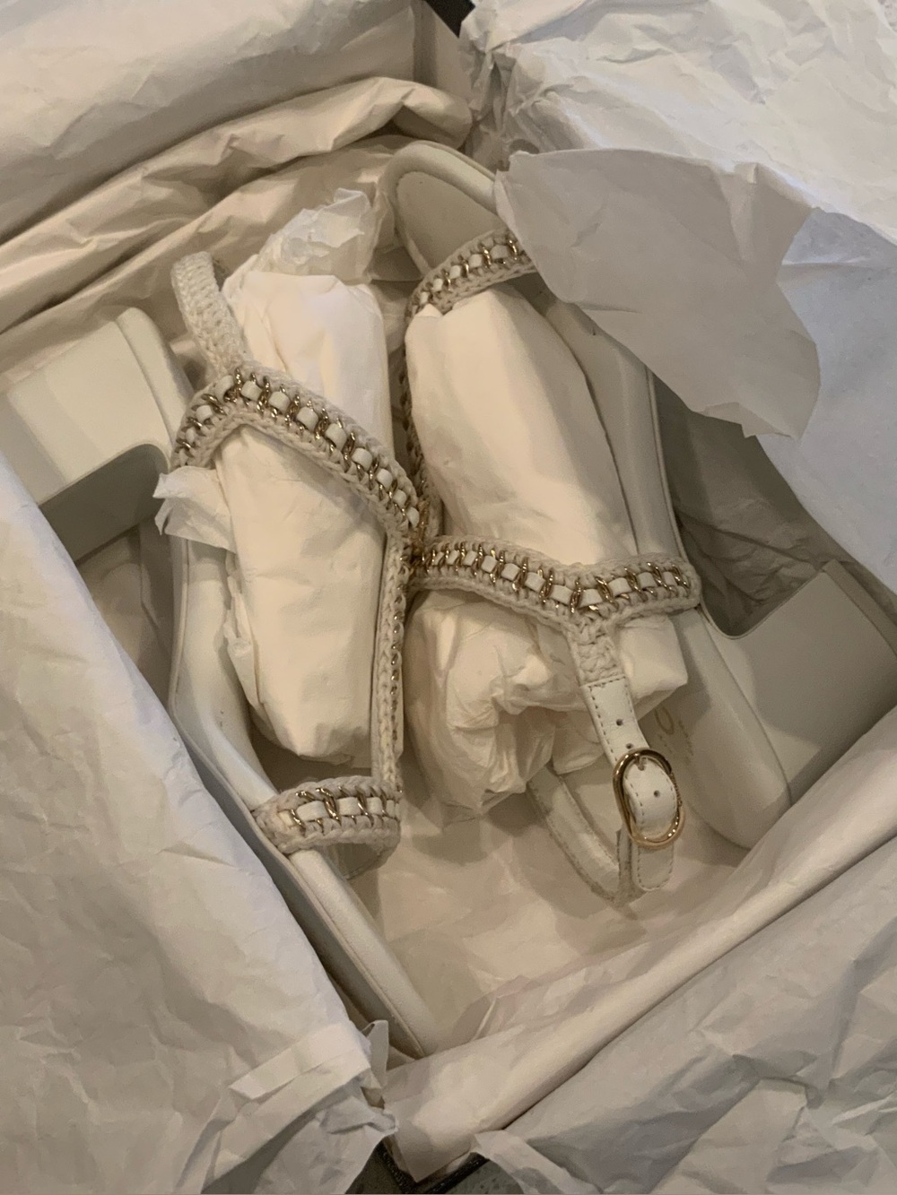 CHANEL White Heeled Sandals - Picture 8 of 11